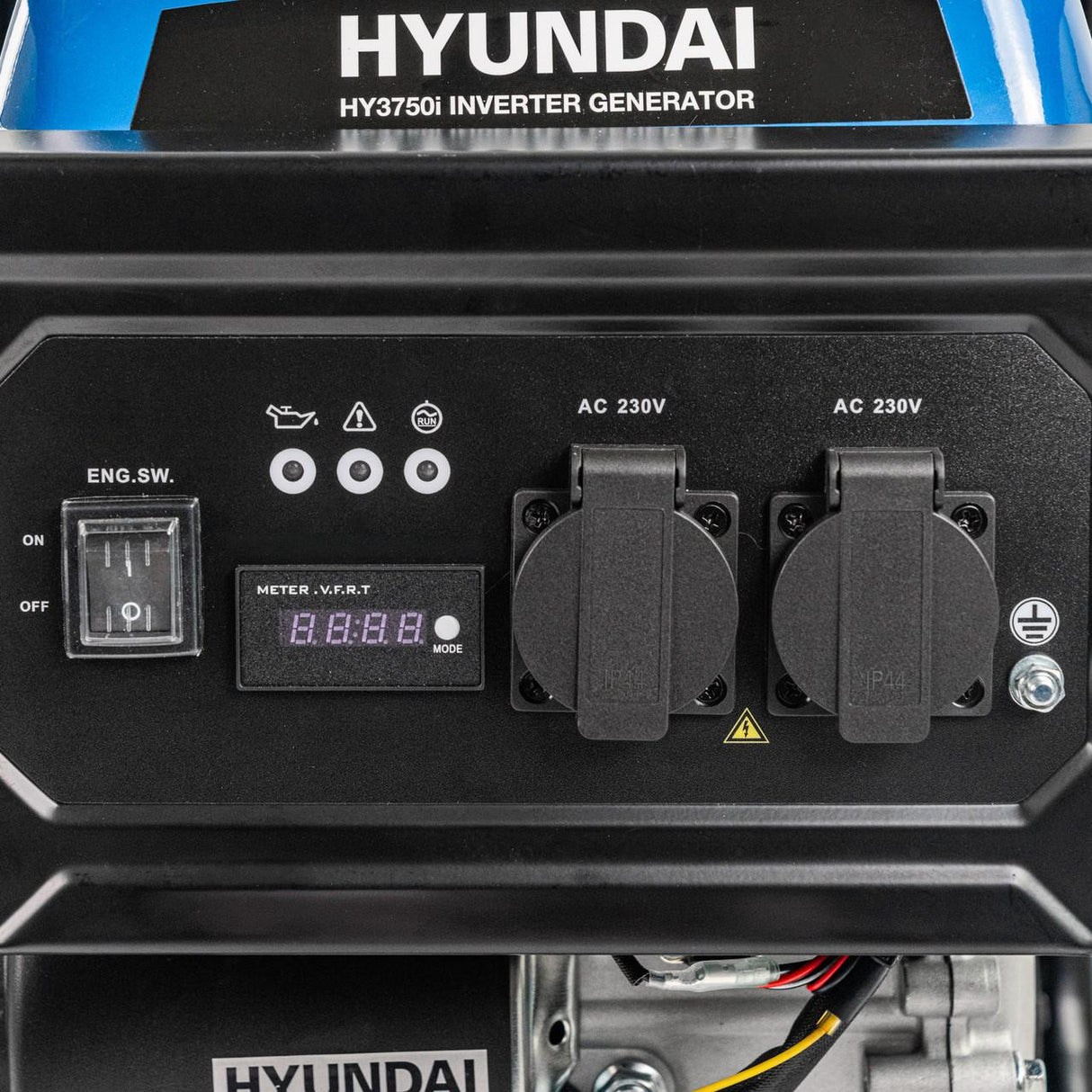 Hyundai 3.3kW / 3300W Inverter Open Framed Generator, Recoil Start, Pure Sine Wave | HY3750i