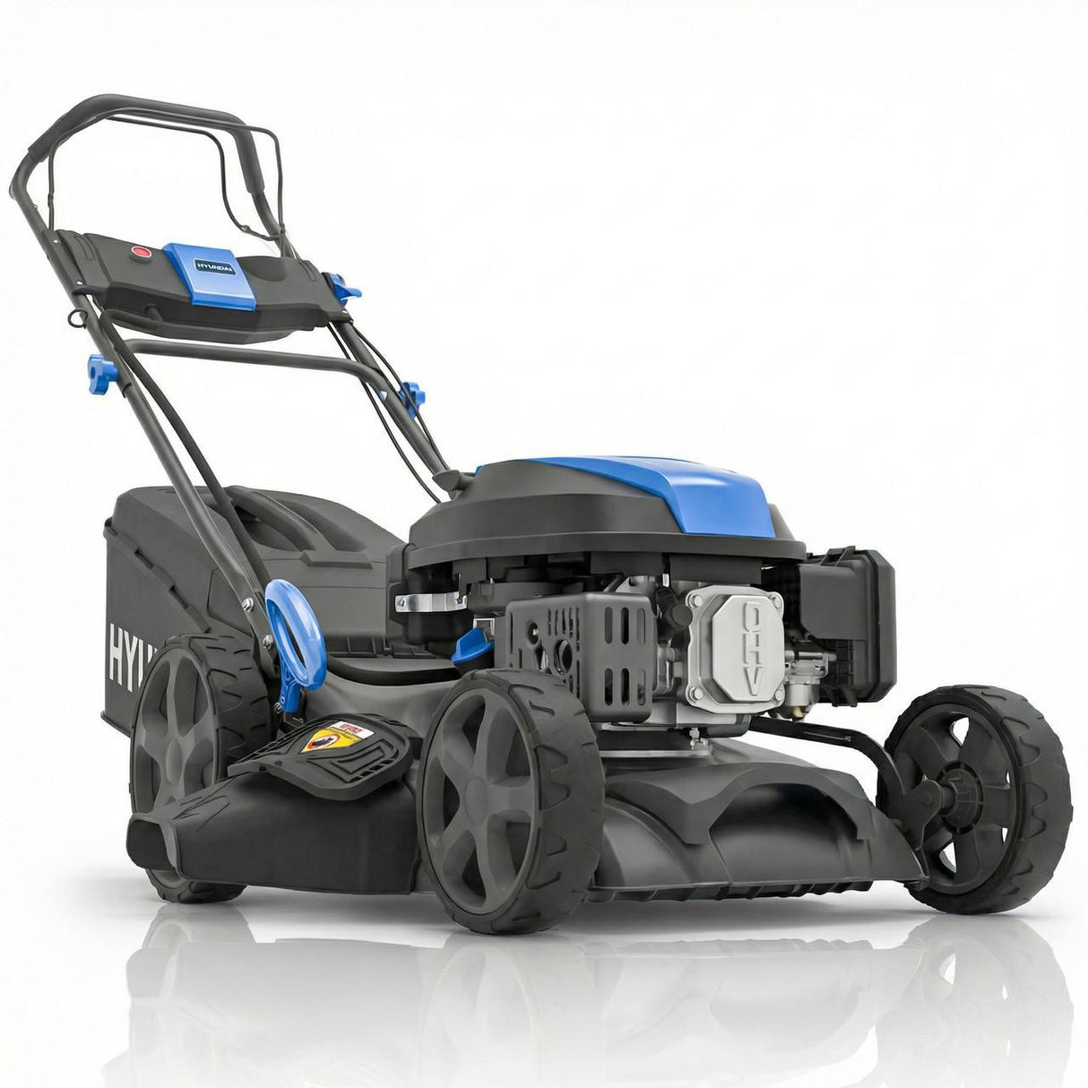 Hyundai HYM17150SPEX 43cm self propelled petrol lawnmower with electric start