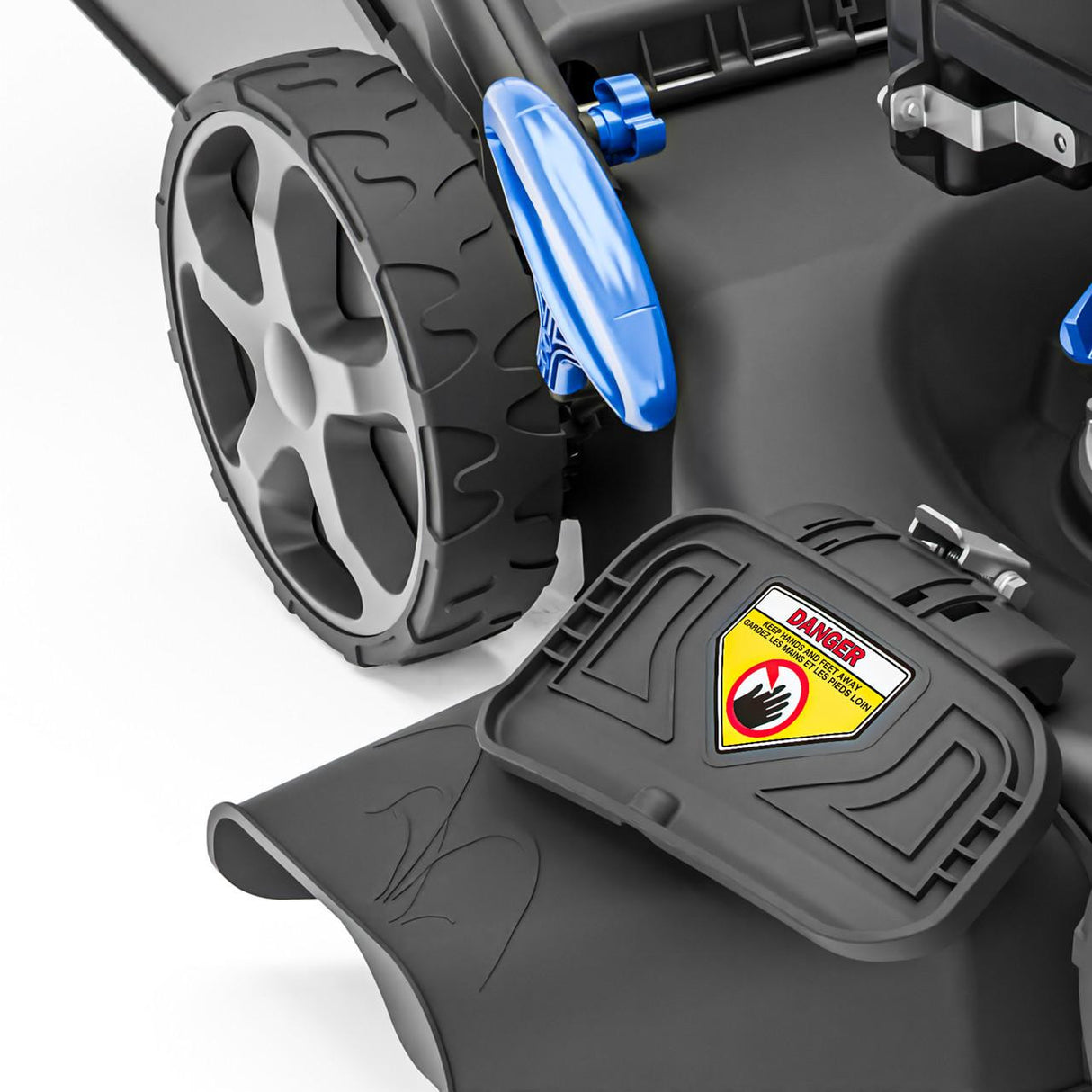 Hyundai 18 inch garden lawn mower with rear wheel drive design