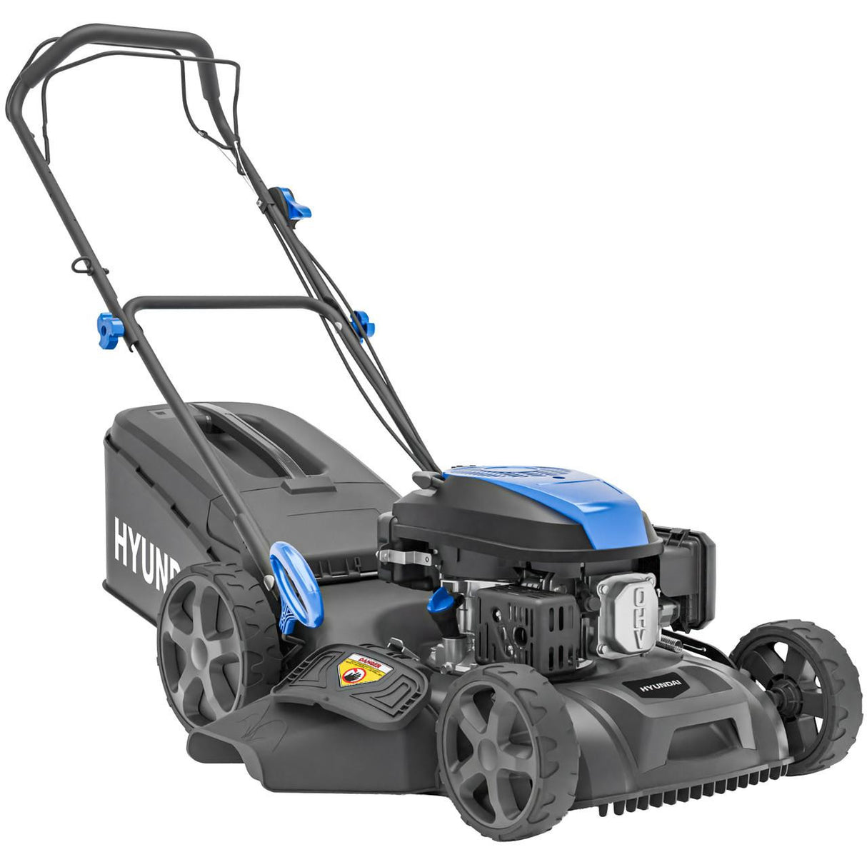 Hyundai 18 inch petrol lawn mower with 139cc 4 stroke engine