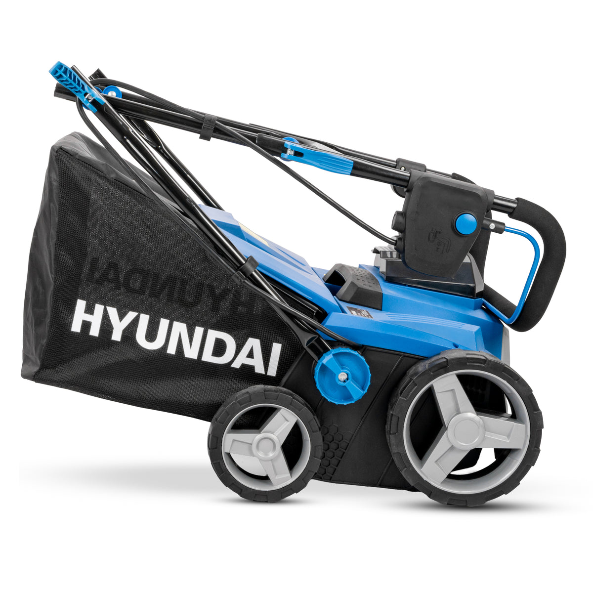 Hyundai 38cm / 15" 2-in-1 Cordless Scarifier & Rake, 40V (2x20V) Brushless, 45L Collection Bag | HY40CSC38