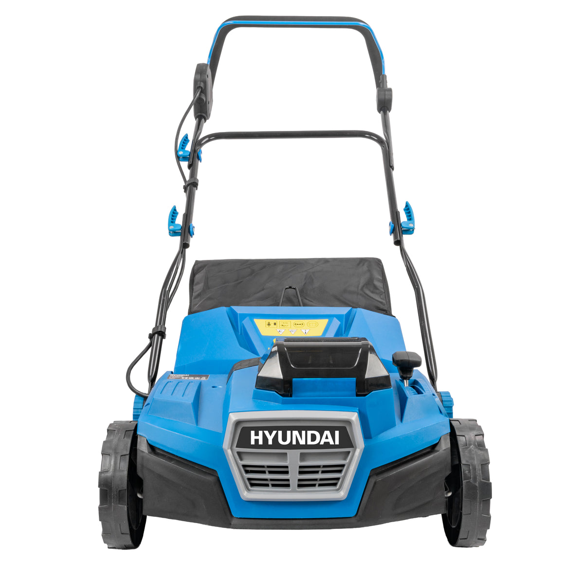 Hyundai 38cm / 15" 2-in-1 Cordless Scarifier & Aerator, 40V (2x20V) Brushless, 45L Collection Bag | HY40CSC38