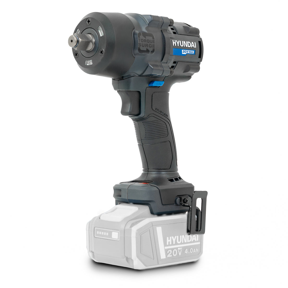 Hyundai 20V 700Nm Impact Wrench Kit, 4Ah Battery and 2A Charger