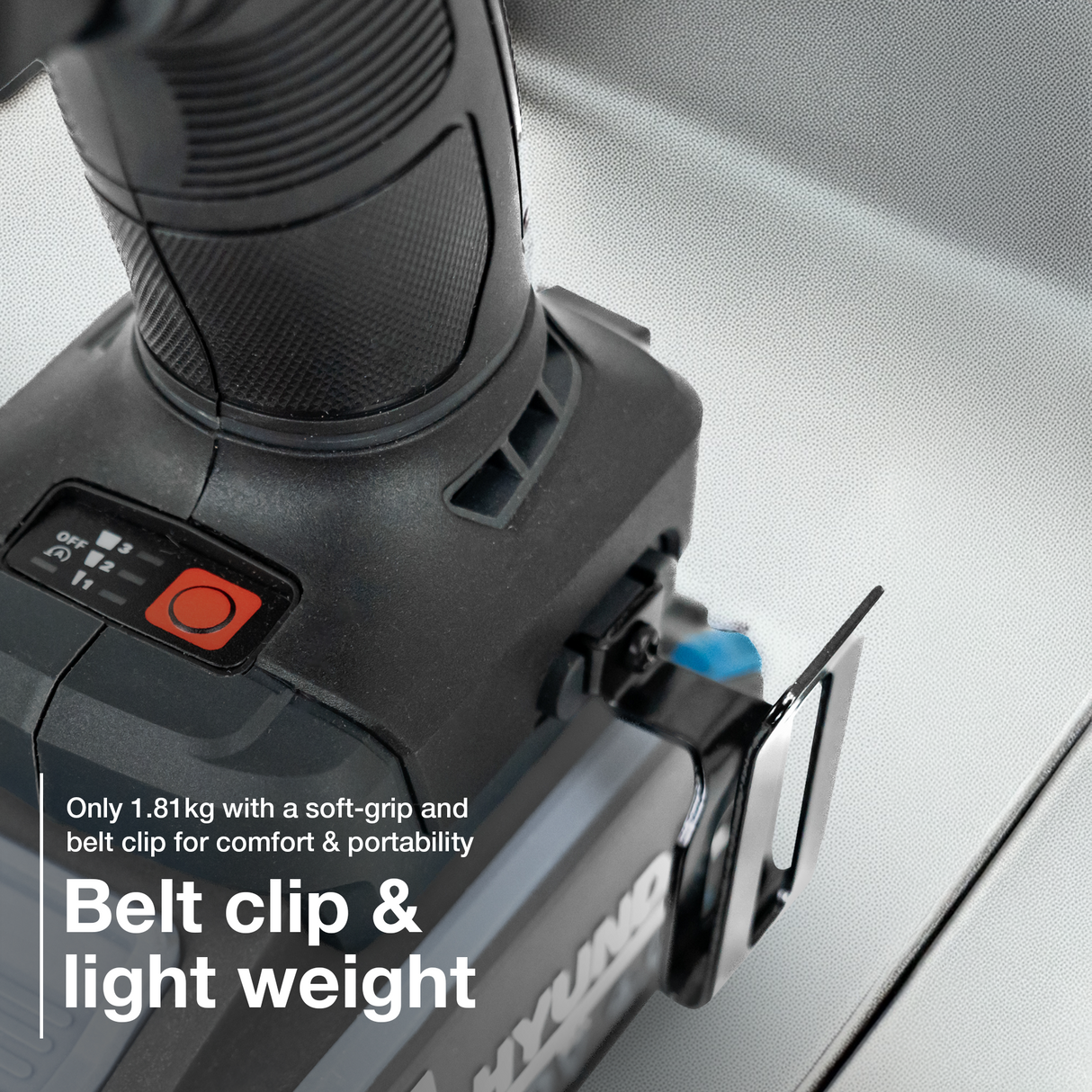 Hyundai 20V Cordless ½’’ Impact Wrench, 700Nm High-Torque with Friction Ring, 20V 4AH Battery & Charger | IW20X-700+BI20-4+C20-2