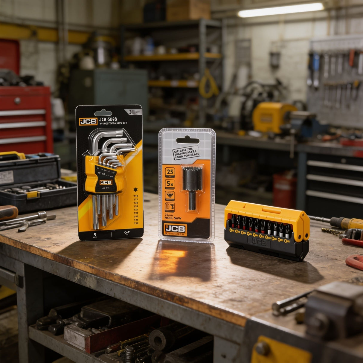 JCB Electrician Hole Saw, Impact & TORX Kit