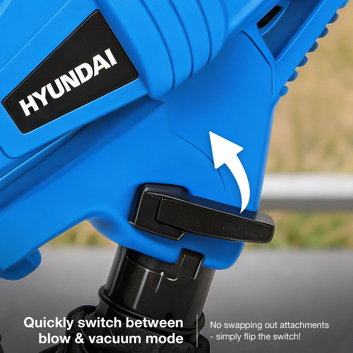 Hyundai 3000W Electric Leaf Blower & Vacuum, 3-in-1, 34L Collection Bag | HYBV3000E3