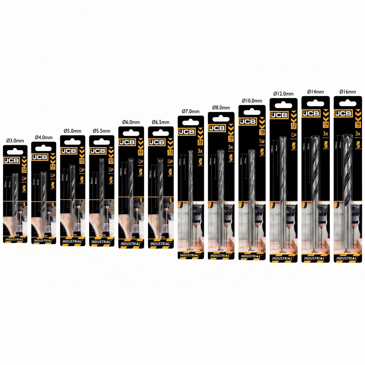 JCB Masonry Drill Bit Trade Pack