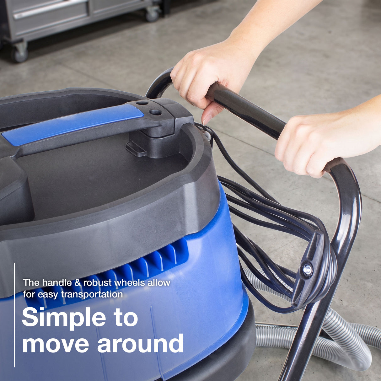 Hyundai 3000W 100L 2-In-1 Wet and Dry Vacuum Cleaner, HEPA type Filtration | HYVI10030