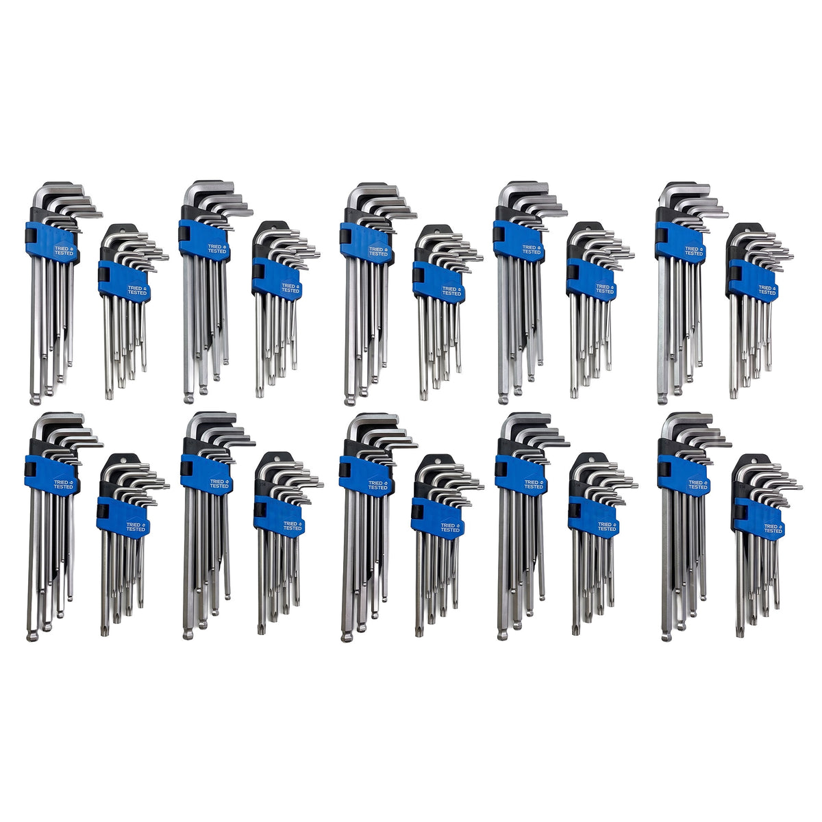 TTM35 - 18-Piece Ball End Hex Key Sets – Pack of 10