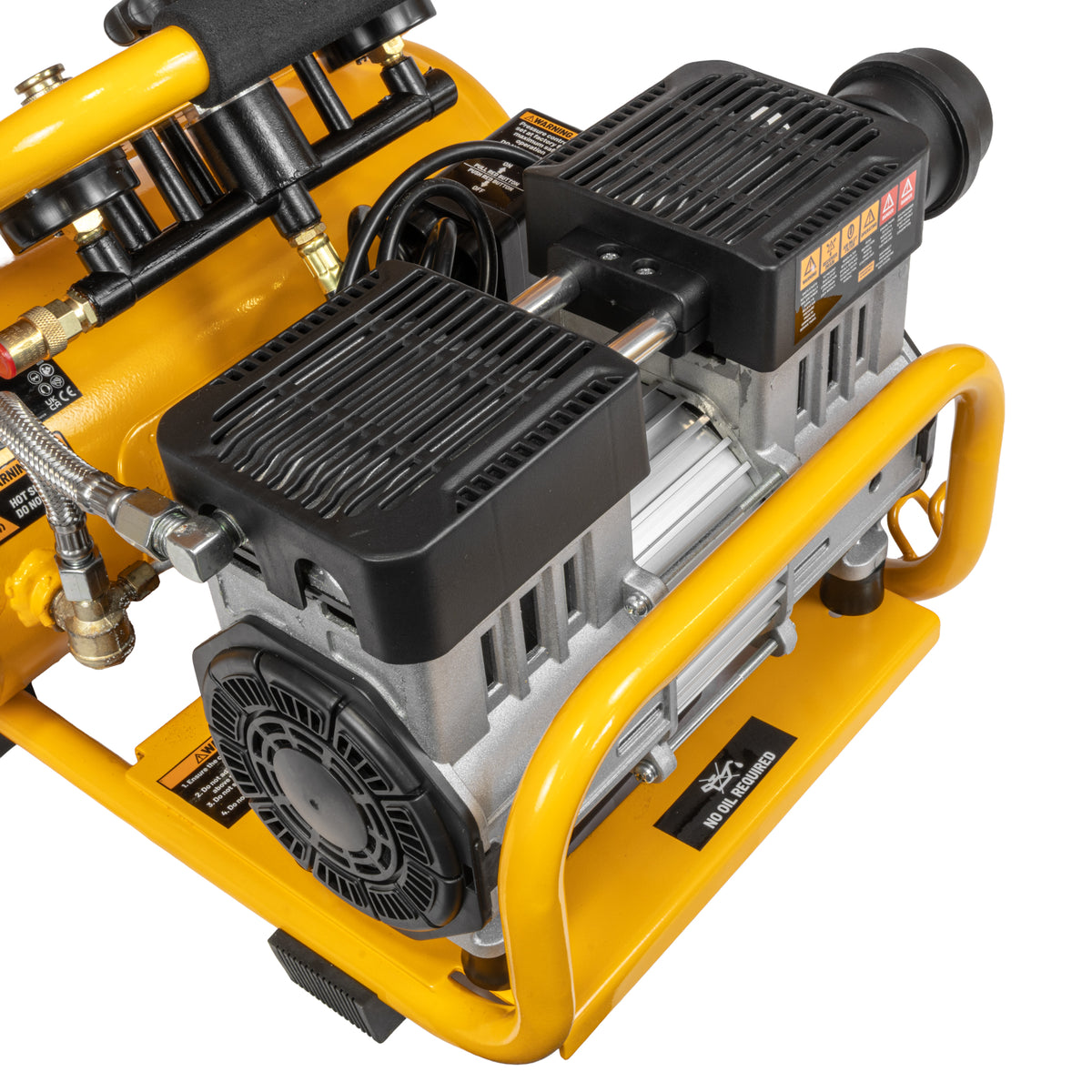 JCB Silent Pro 8L Oil-Free Air Compressor, 8 Bar & 131L/min Displacement | JCB-OFAC-8H