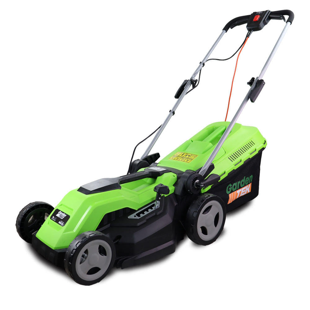 GardenTek 38cm Corded Electric Lawn Mower with Rear Roller 1600w/230v | GT38E