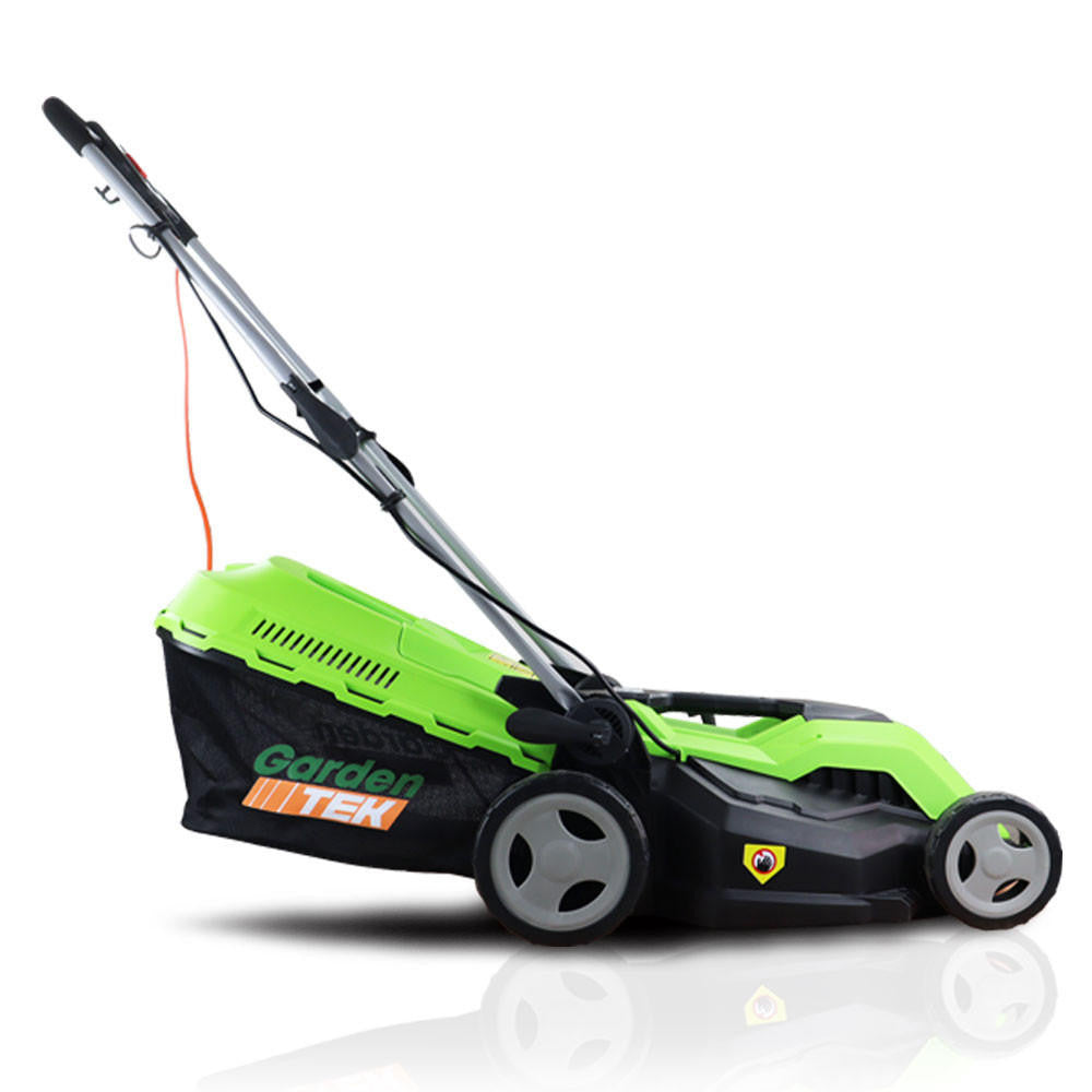GardenTek 38cm Corded Electric Lawn Mower with Rear Roller 1600w/230v | GT38E