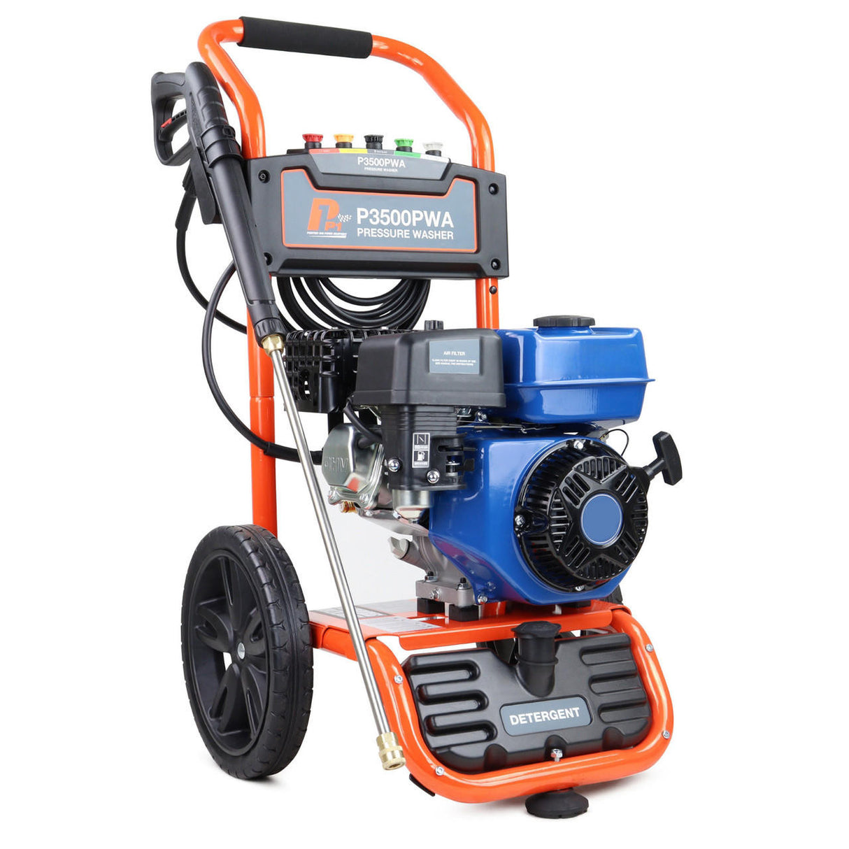 P1 3480psi 206bar Petrol Pressure Washer , 212cc Engine, 8.7L/min Flow, Q/R Fittings, Axial Pump | P3500PWA