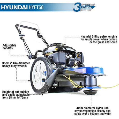 Main features of the grass trimmer