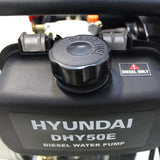 Hyundai 50mm 2''Diesel Water Pump, 33m Total Head, 8m Lift, 600L/min Flow Rate, 6hp, 221cc| DHY50E