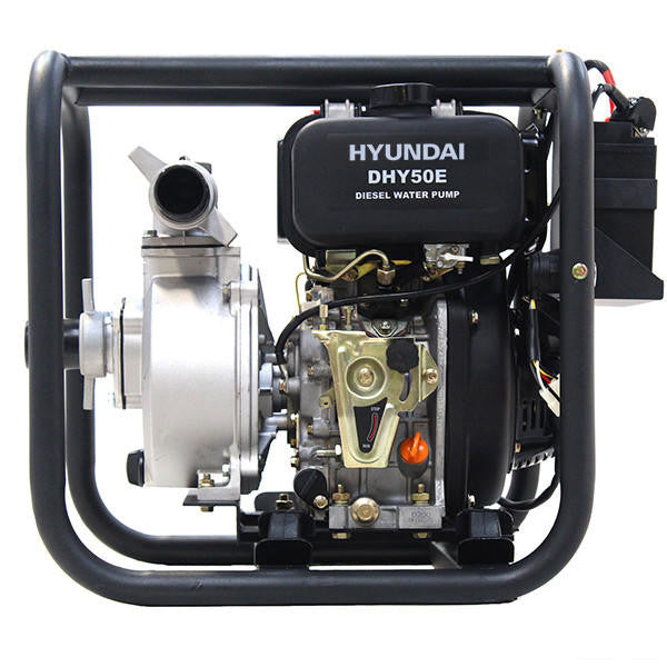 Hyundai 50mm 2''Diesel Water Pump, 33m Total Head, 8m Lift, 600L/min Flow Rate, 6hp, 221cc| DHY50E