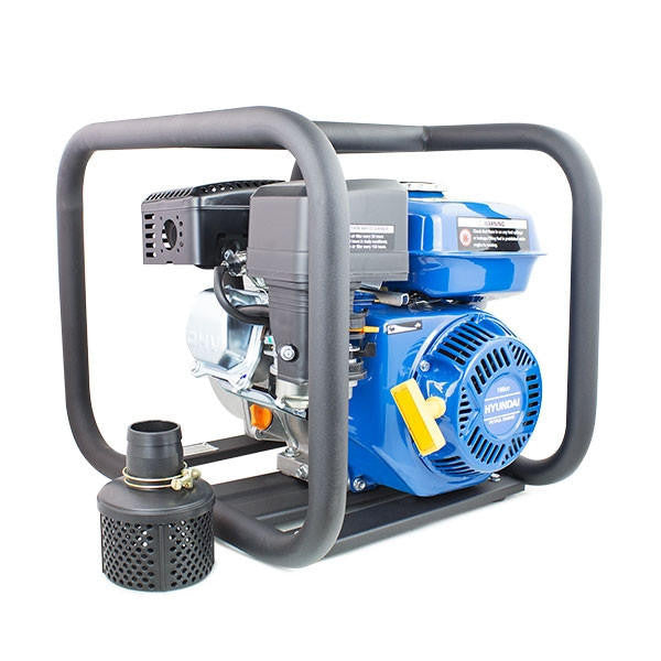 Hyundai 50mm 2" Petrol Clean Water Pump, 32m Total Head, 7m Lift, 466L/min Flow Rate