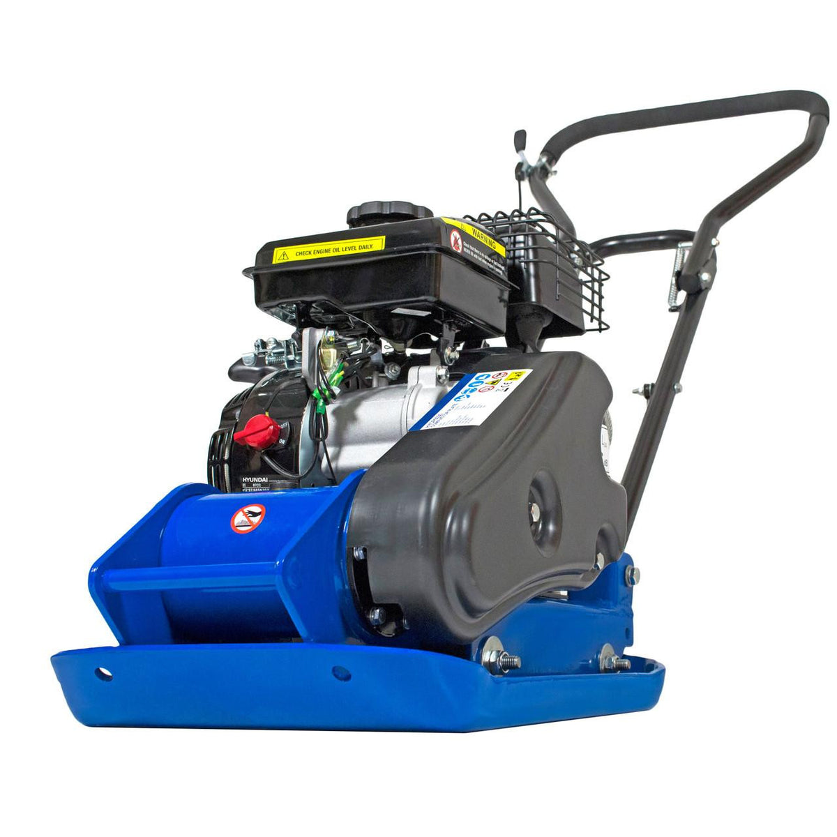 50kg 32cm 78.5cc Petrol Plate Compactor Wheel Kit Paving Pad
