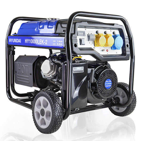 8kW 10kVA* Petrol Open Frame Site Generator Recoil Electric Start