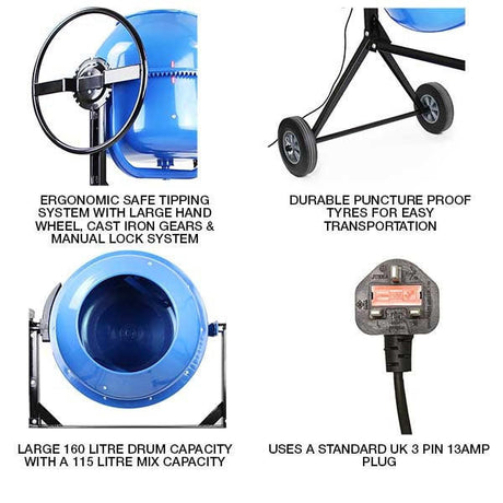 portable concrete mixer