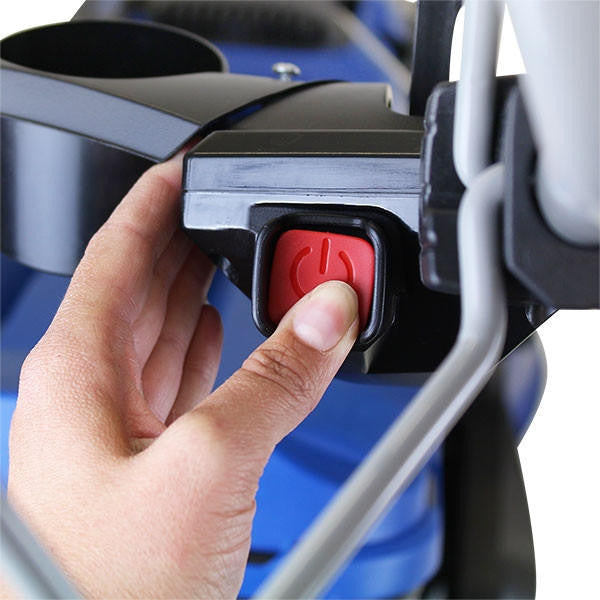 Push start button allows for near instant starting without strain