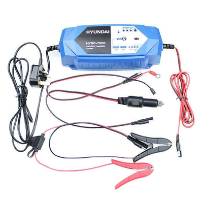 Hyundai SMART 24v and 12v Car Battery Charger | HYSC7000