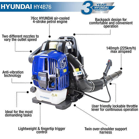 powerful petrol leaf blower