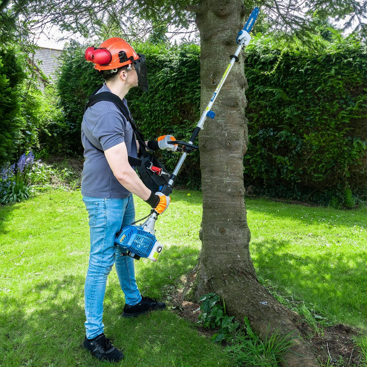 Hyundai 52cc Petrol Garden 5 in 1 Multi Tool | HYMT5200X-1