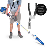 Includes a shoulder harness