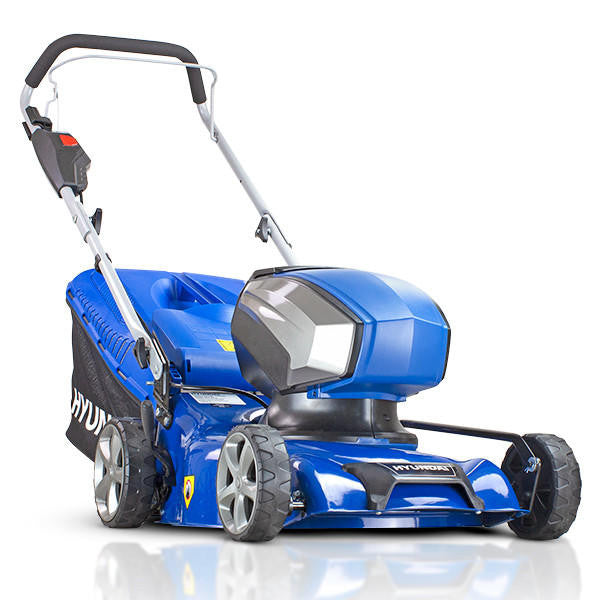 Hyundai HYM40LI420P 40V Lithium-Ion Cordless Battery Powered Roller Lawn Mower 41.5cm Cutting Width With Battery & Charger (40v and 60v Garden Machinery)