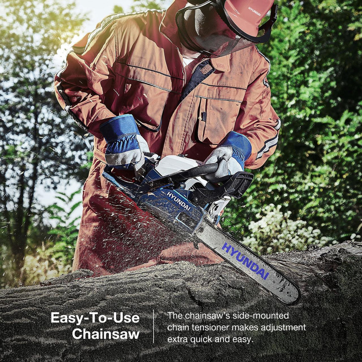 This powerful chainsaw’s 62cc 2-stroke engine has EURO 5 engine technology, which lowers fuel consumption and emissions whilst maintaining a powerful cutting speed.