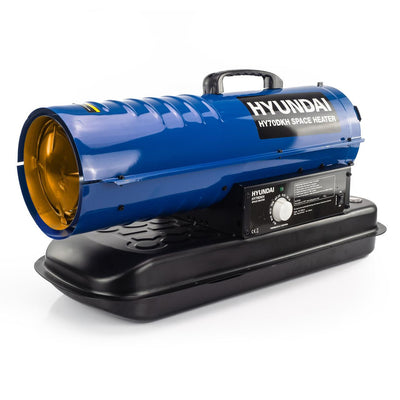 Hyundai 70,000BTU / 20kW Diesel or Kerosene Space Heater, 496m3 Coverage, Thermostat | HY70DKH