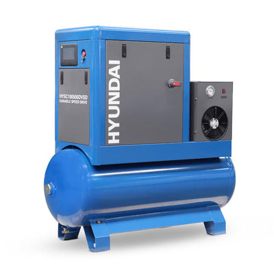Hyundai 10hp 500L Permanent Magnet Screw Air Compressor with Dryer and Variable Speed Drive |