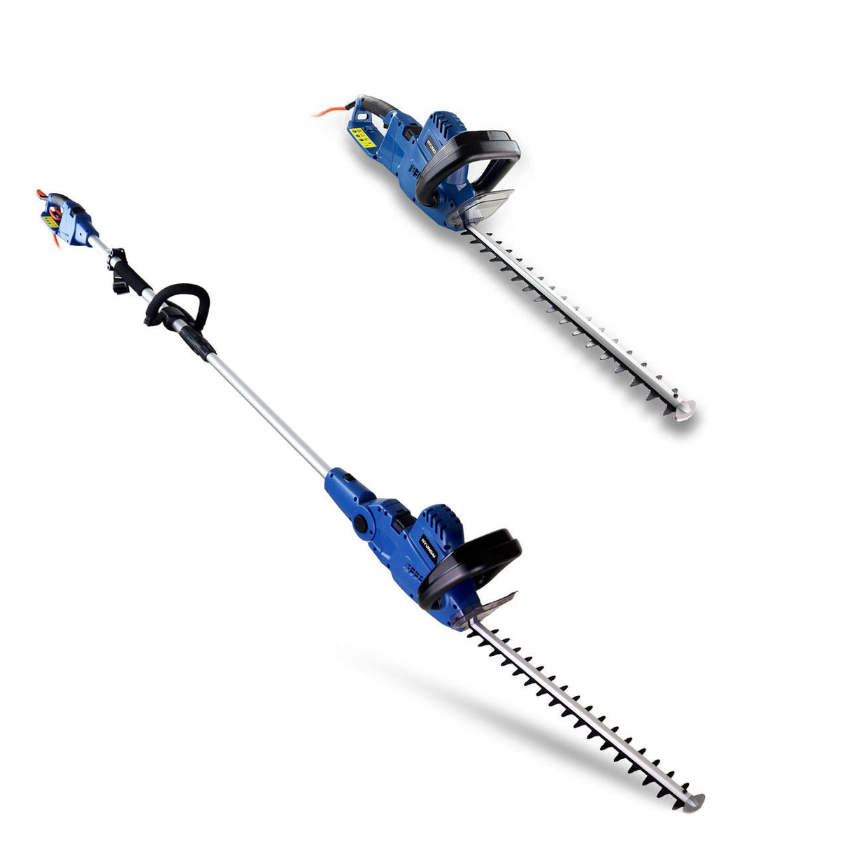 Hyundai 550W 450mm 2-in-1 Convertible Corded Electric Pole Hedge Trimmer/Pruner | HYP2HT550E