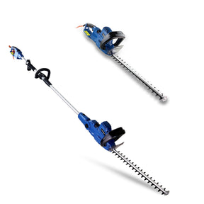 Hyundai 550W 450mm 2-in-1 Convertible Corded Electric Pole Hedge Trimmer/Pruner | HYP2HT550E