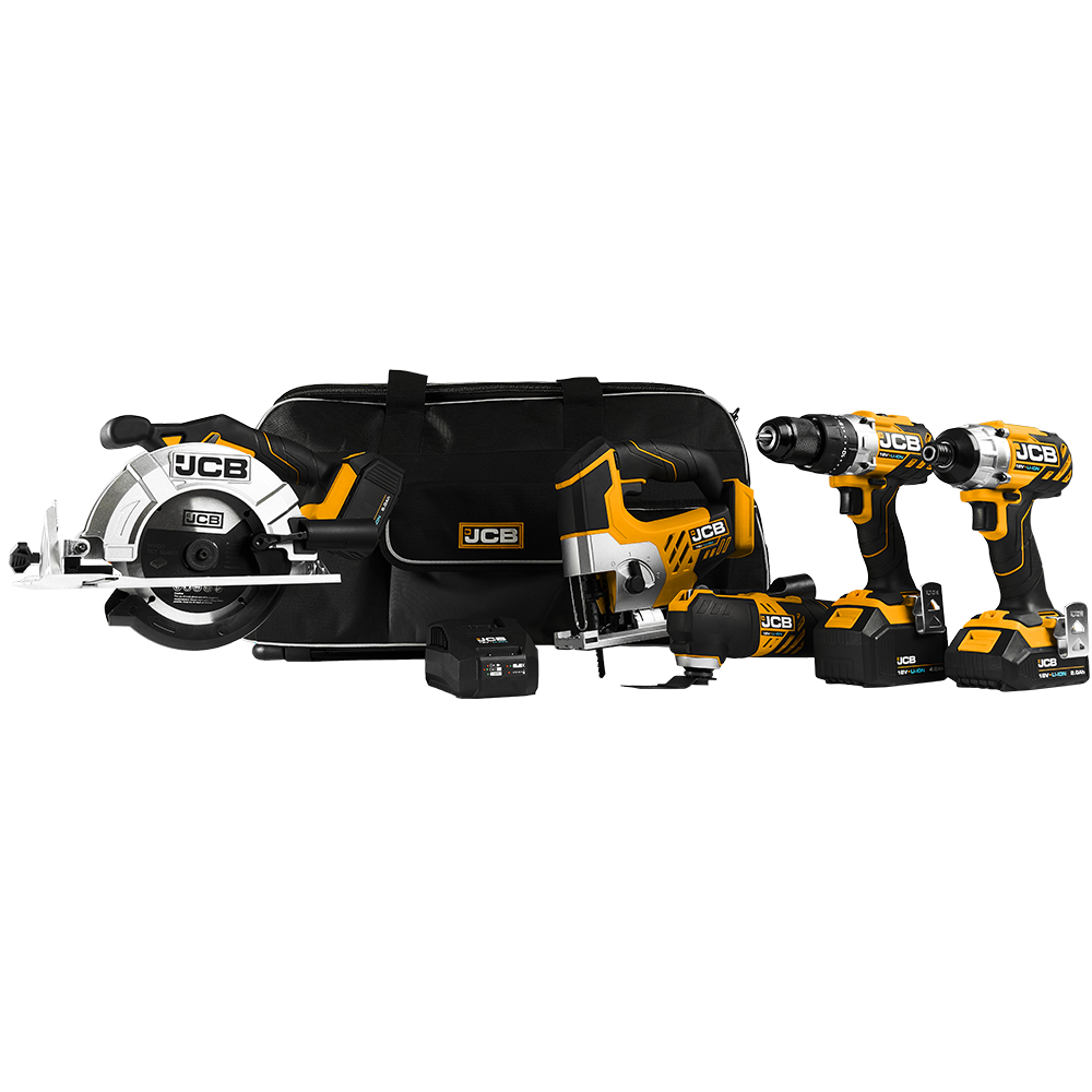 Jcb Tools JCB 18V Cordless Power Tool Kit, Combi Drill... – Power Site