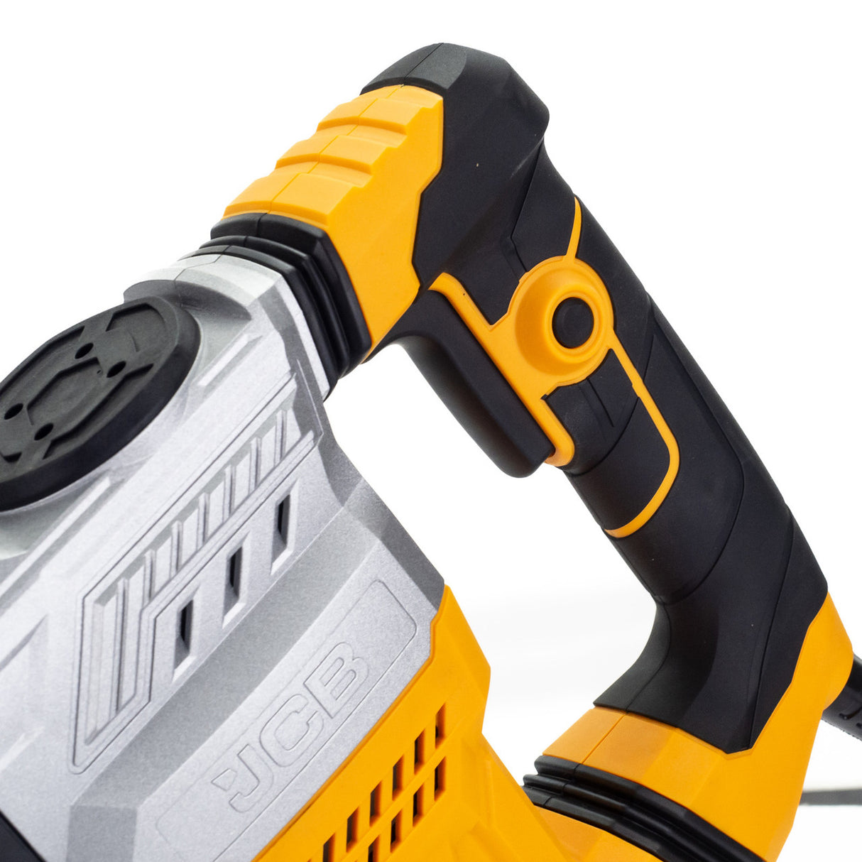The JCB Demolition Hammer Drill is built to withstand the demands of heavy-duty use. Its tough casing and robust motor ensure exceptional durability, so you can trust it to perform consistently.