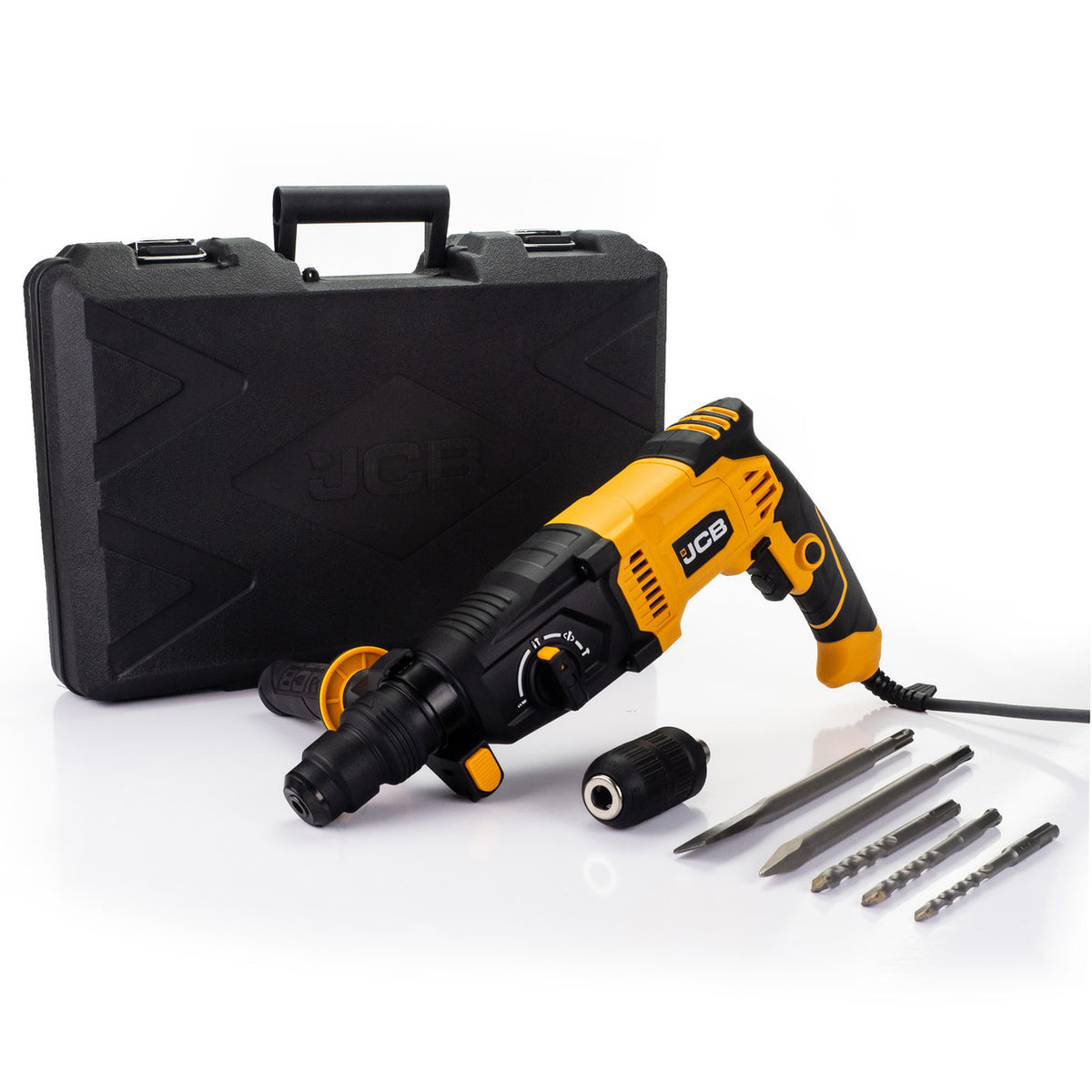 1050W 3.5J Corded SDS Rotary Hammer Drill Variable Speed 4 Mode 3m Cable