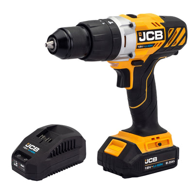 JCB 18V COMBI DRILL - JCB 18V COMBI DRILL 1X 2.0AH 2.4A CHARGER | JCB-18CD-2XB