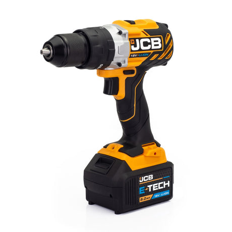 JCB 18V BRUSHLESS COMBI DRILL 5.0AH BATTERY AND 2.4A CHARGER | JCB-18BLCD-5X-B