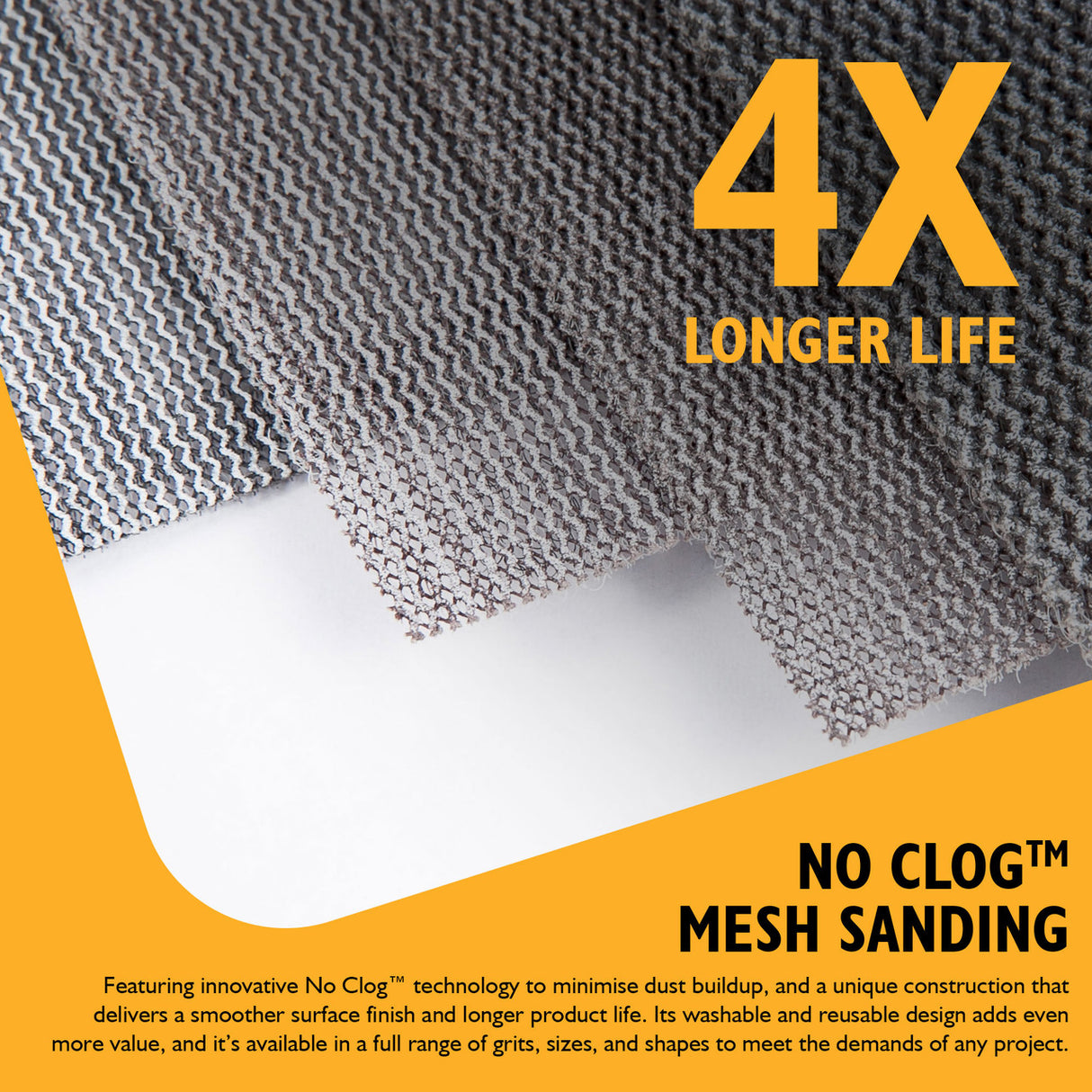 JCB Mesh Sanding Mixed Grit 4pack | 5055803319403