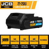 JCB 18V Li-ion Battery 2.0AH | 21-20LI