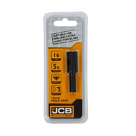 JCB DiamondTech Hole Saw 16mm | 5055803316334 - Packaging