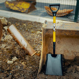 JCB  250 x 300mm Professional Square Mouth Site Shovel, Heavy-Duty Steel | JCBSS2S01