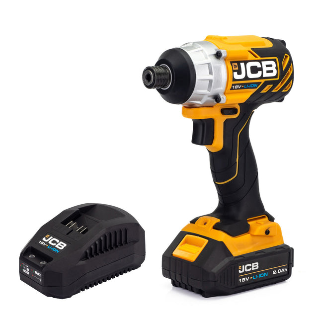 JCB 18V Brushless Impact Driver 1x 2.0Ah charger | 21-18BLID-2X-B