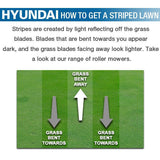 How to get a striped lawn