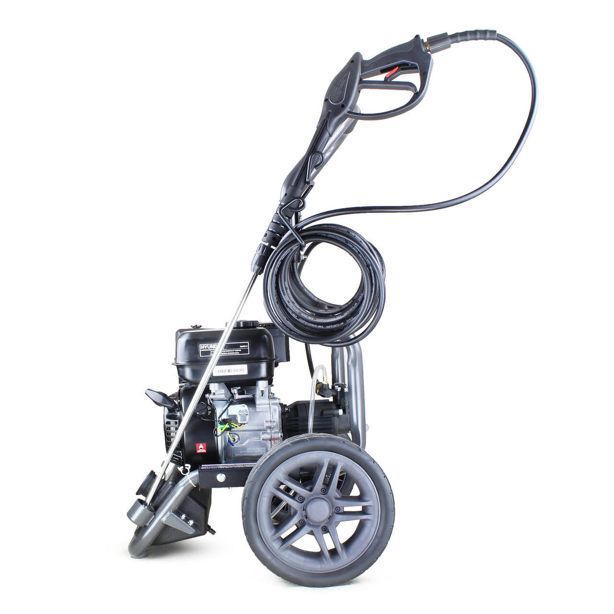Hyundai 2800psi 213bar Petrol Pressure Washer 8.75L/min 7hp 212cc, Triple-piston Axial Pump &  Whirlaway 18" Rotary Flat Surface Cleaner | HYW3000P2+85.403.005