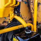 Effortlessly and safely pour fuel and liquids with the  JCB Tools 25cm Metal Spout