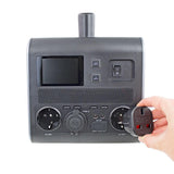 HP-300 with 2 UK plug sockets and jump starter options