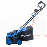 Hyundai 2000W 16” / 40cm Artificial Grass Sweeper, Multi-Use Brush & 55L Collection Bag | HYSW2000E